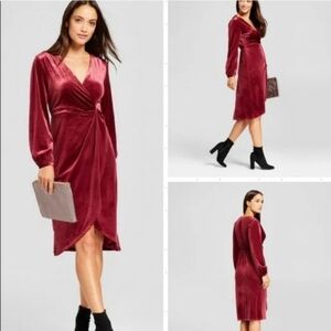 Velvet Wrap Dress